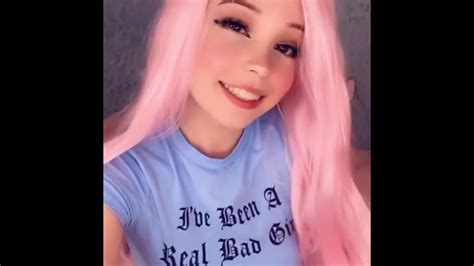 Belle Delphine shows tits